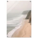 Coastal Reverie – Misty Cliffs & Gentle Shore Wall art print - Acrylic Print - 40x60 cm / 16x24″ - 