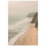 Coastal Reverie – Misty Cliffs & Gentle Shore Wall art print - Wood Prints - 60x90 cm / 24x36″ - 