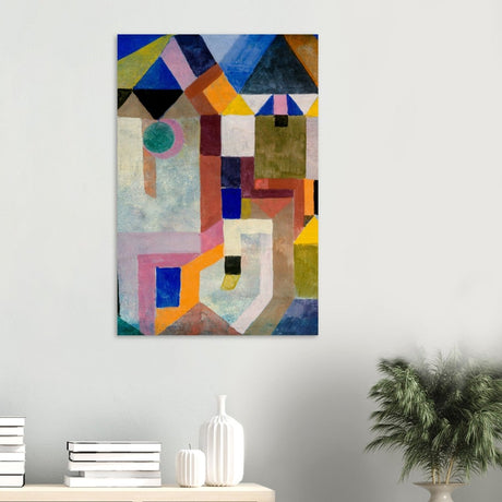 Colorful Architecture by Paul Klee - Wood Prints - 60x90 cm / 24x36″ - 20 mm