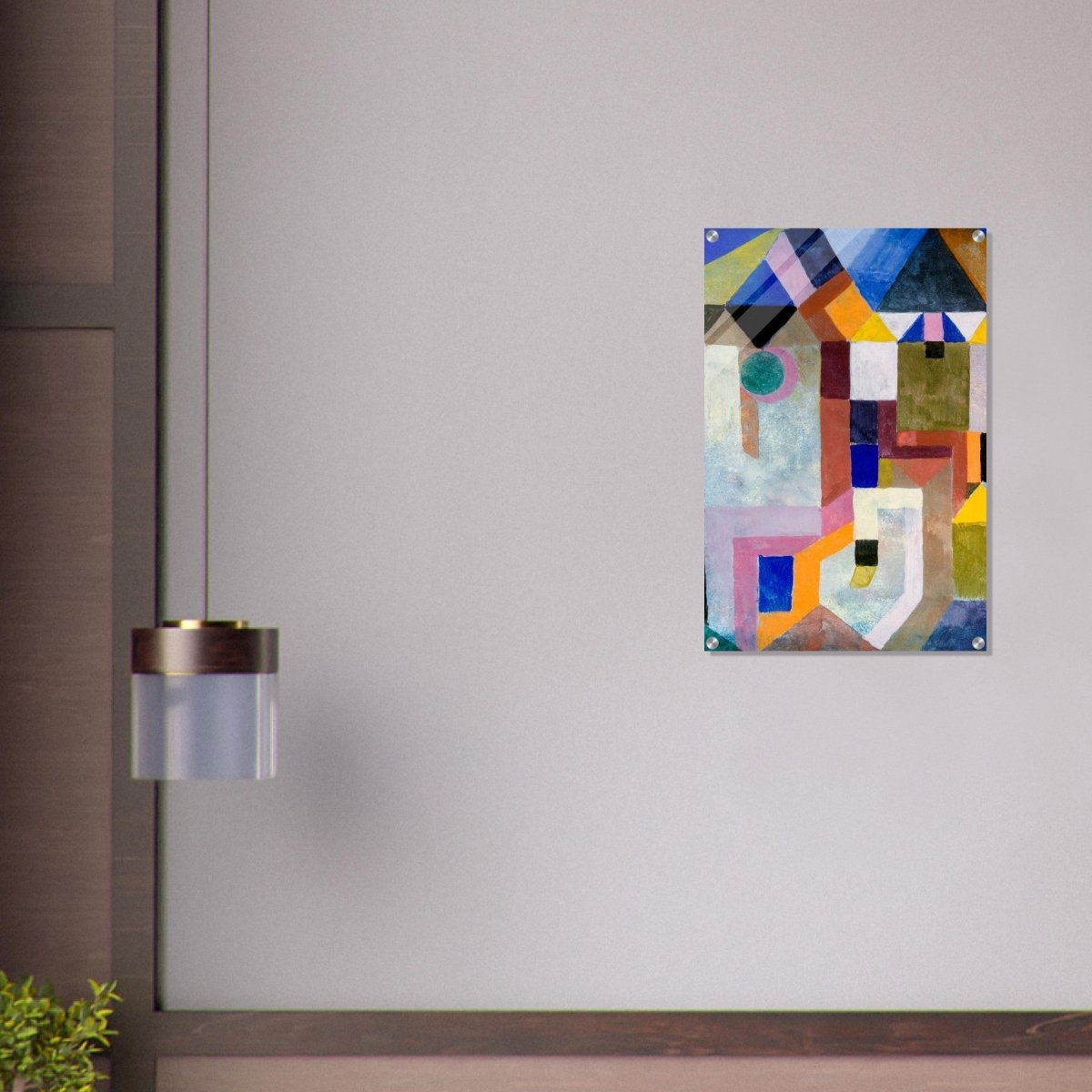 Colorful Architecture by Paul Klee - Acrylic Print - 50x75 cm / 20x30″ - 