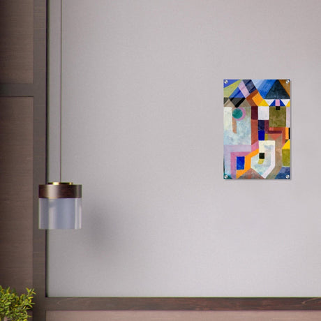 Colorful Architecture by Paul Klee - Acrylic Print - 40x60 cm / 16x24″ - 