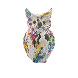 Colorful Owl Resin Ornaments – Modern Art Animal Figurines - Vibrant Harmony Owl - 
