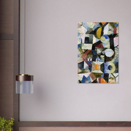 Composition with the Yellow Half - Moon and the Y by Paul Klee Abstract Wall art - Acrylic Print - 60x90 cm / 24x36″ - 