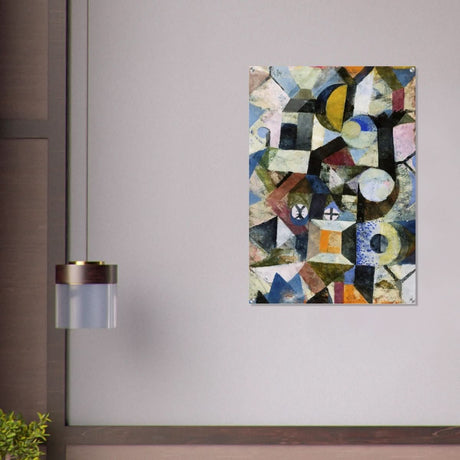 Composition with the Yellow Half - Moon and the Y by Paul Klee Abstract Wall art - Acrylic Print - 70x100 cm / 28x40″ - 