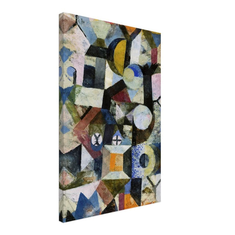 Composition with the Yellow Half - Moon and the Y by Paul Klee Abstract Wall art - Canvas - 50x75 cm / 20x30″ - Thick