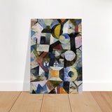 Composition with the Yellow Half - Moon and the Y by Paul Klee Abstract Wall art - Brushed Aluminum Print - 70x100 cm / 28x40″ - 