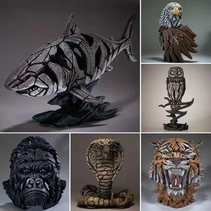 Contemporary Resin Animal Sculptures – Nature Inspired Home Décor - The elephant - 