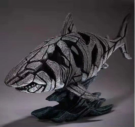 Contemporary Resin Animal Sculptures – Nature Inspired Home Décor - Shark - 