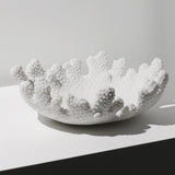 Coral - Inspired Resin Fruit Bowl – Modern Minimalist Decorative Plate - Coral flower - 