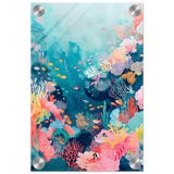 "Coral Symphony" – Underwater Reef Wall Art Print - Acrylic Print - 20x30 cm / 8x12″ - 