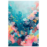 "Coral Symphony" – Underwater Reef Wall Art Print - Fine Art Poster - 30x45 cm / 12x18″ - 