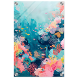 "Coral Symphony" – Underwater Reef Wall Art Print - Acrylic Print - 30x45 cm / 12x18″ - 