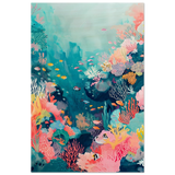 "Coral Symphony" – Underwater Reef Wall Art Print - Wood Prints - 60x90 cm / 24x36″ - 