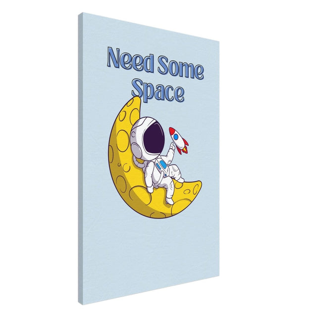 Cosmic Escape: Need Some Space | Motivational pop art wall art print - 60x90 cm / 24x36″ - Canvas - 