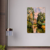 Country House by a River by Paul Cézanne 1890 - Acrylic Print - 70x100 cm / 28x40″ - 