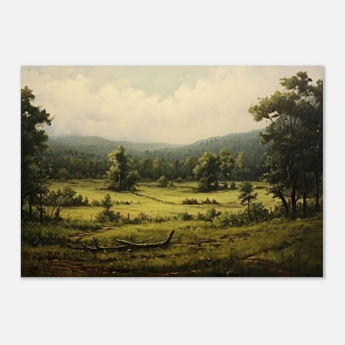 Countryside Landscape Wall Art - Aluminum Print - 70x100 cm / 28x40″ - 