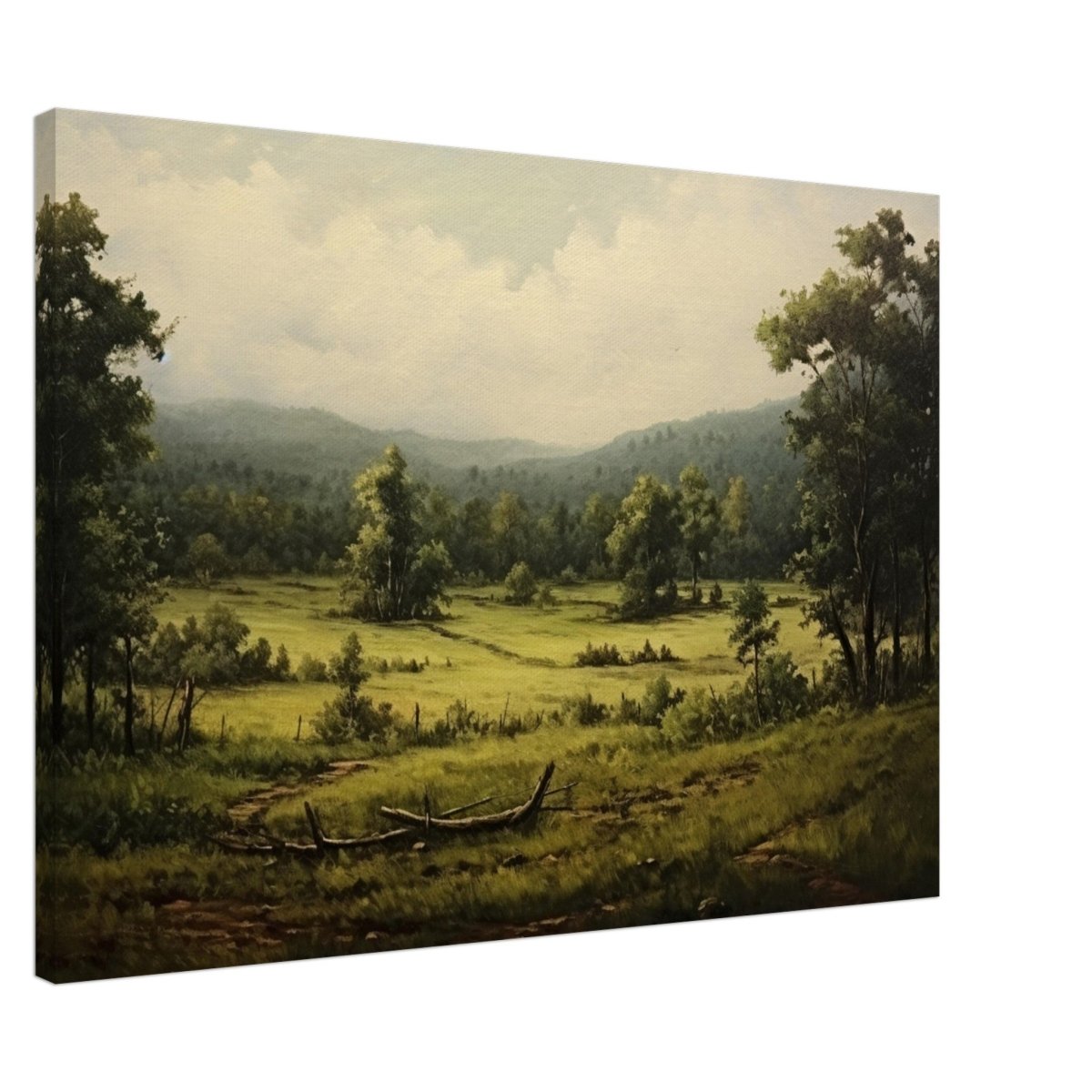 Countryside Landscape Wall Art - Canvas - 70x100 cm / 28x40″ - Thick
