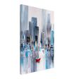 “Crimson Drift” – City Stillness in Motion | Modern Abstract Wall art Print - Canvas - 40x60 cm / 16x24″ - 