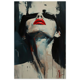 Crimson Silence – Abstract Expression of Desire - Fine Art Poster - 40x60 cm / 16x24″ - 