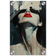 Crimson Silence – Abstract Expression of Desire - Acrylic Print - 20x30 cm / 8x12″ - 