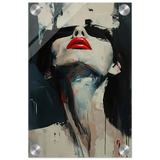 Crimson Silence – Abstract Expression of Desire - Acrylic Print - 20x30 cm / 8x12″ - 