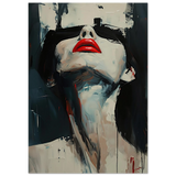 Crimson Silence – Abstract Expression of Desire - Fine Art Poster - 70x100 cm / 28x40″ - 