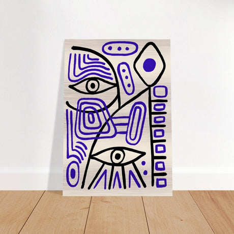 Cubism by Pablo Picasso - Brushed Aluminum Print - 70x100 cm / 28x40″ - 