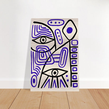 Cubism by Pablo Picasso - Brushed Aluminum Print - 40x60 cm / 16x24″ - 