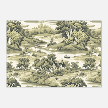 whispers of the countryside vintage scenic wall art print50x75 cm / 20x30″Framed Canvas