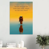 da vinci motivational wall art dare