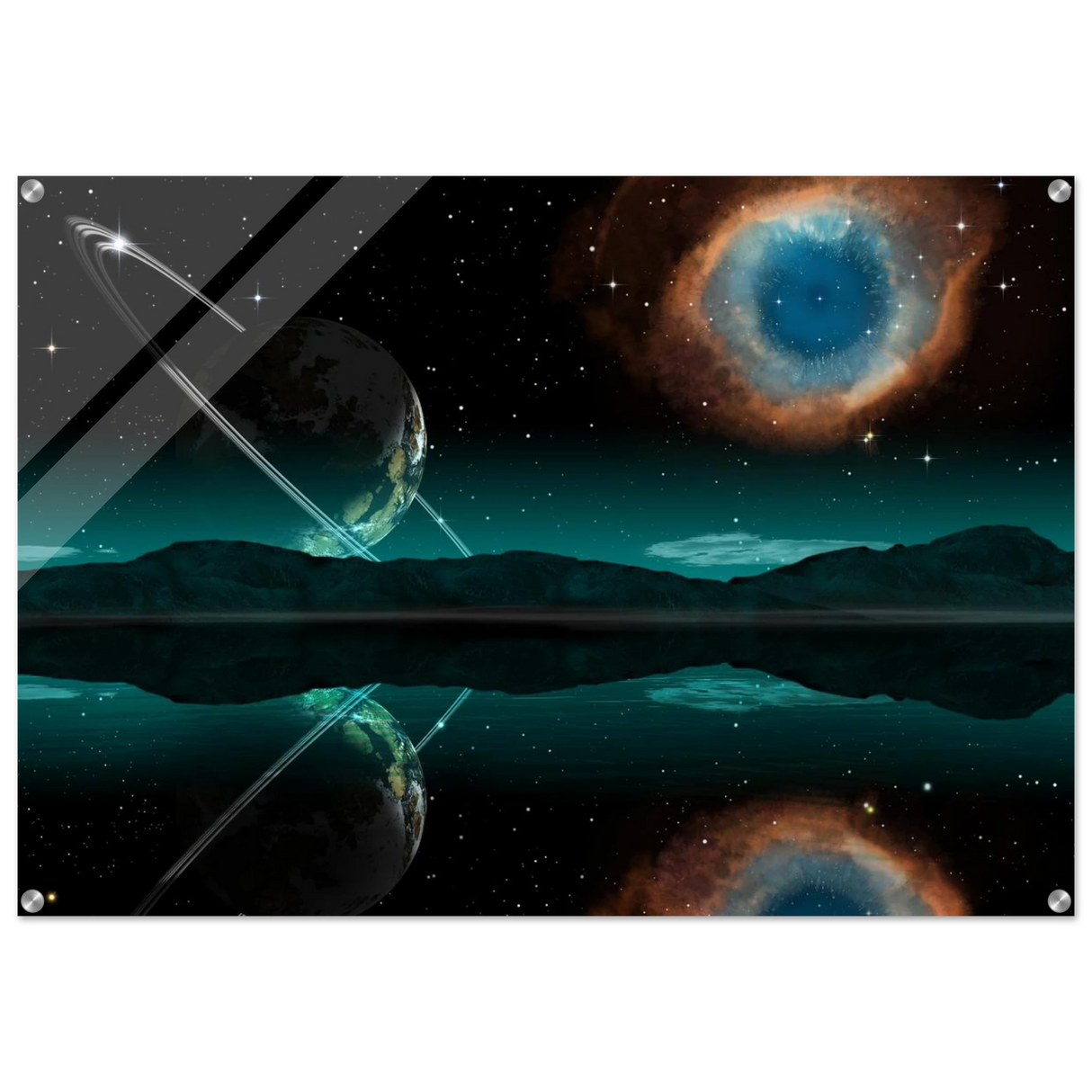 celestial reflections a portal beyond the stars wall art print30x45 cm / 12x18″Fine Art Poster
