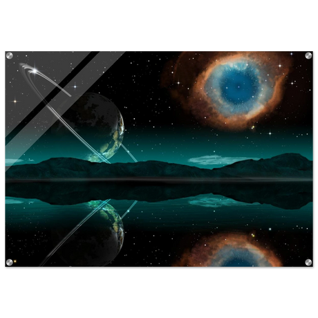 celestial reflections a portal beyond the stars wall art print30x45 cm / 12x18″Fine Art Poster