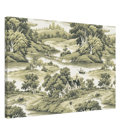 whispers of the countryside vintage scenic wall art print40x60 cm / 16x24″Brushed Aluminum Print
