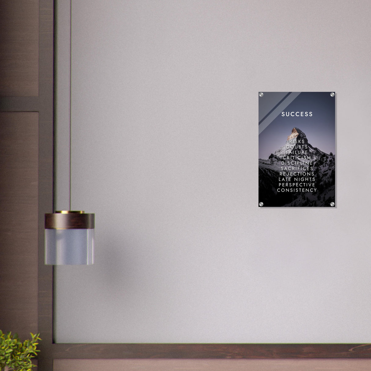 da vinci motivational wall art success