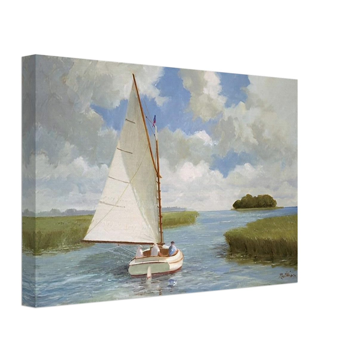 da vinci nature wall art boat