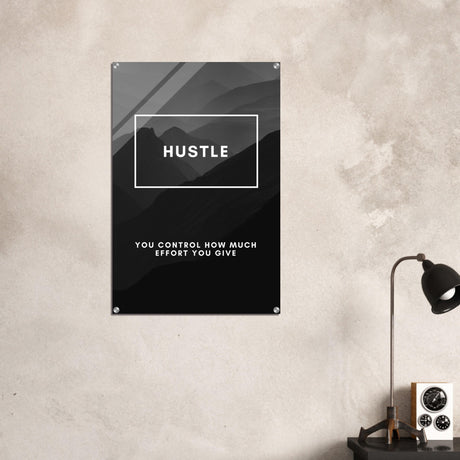  motivational wall art hustle 1