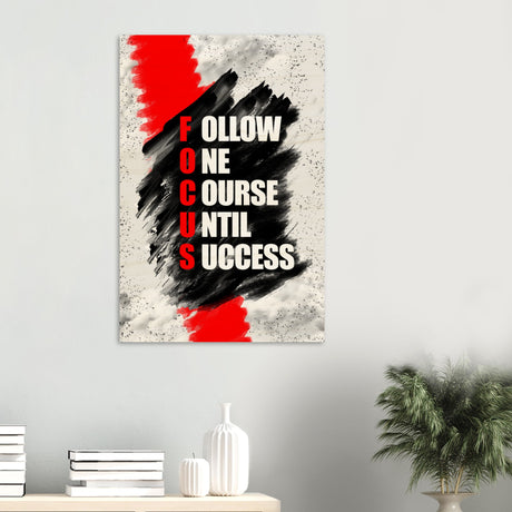 da vinci motivational wall art follow one course