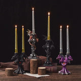 Dragon Candlestick Statue – Gothic Resin Sculpture Ornament for Home & Fantasy Décor