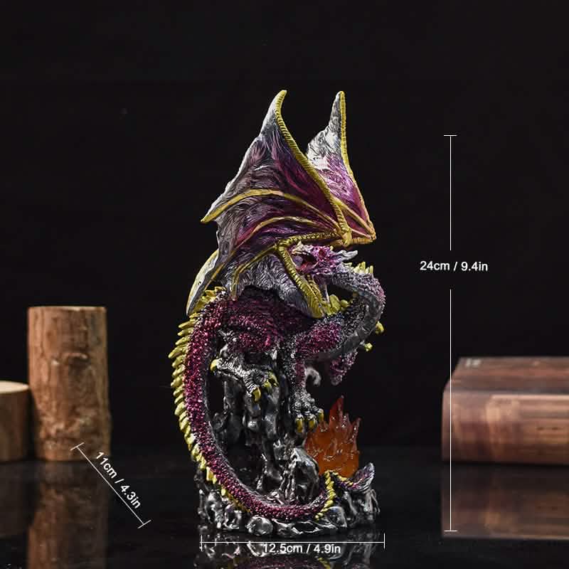 Dragon Candlestick Statue – Gothic Resin Sculpture Ornament for Home & Fantasy Décor