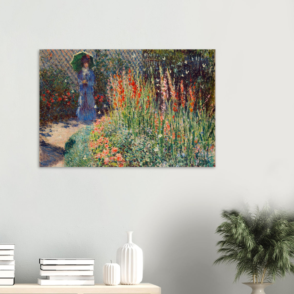 rounded flower bed corbeille de fleurs by claude monet