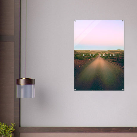 da vinci motivational wall art keep going