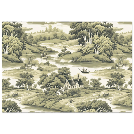 whispers of the countryside vintage scenic wall art print20x30 cm / 8x12″Aluminum Print