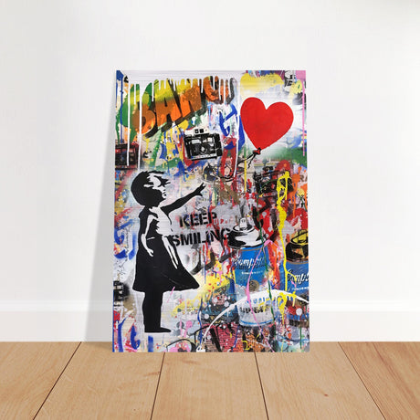 da vinci pop art wall art smile