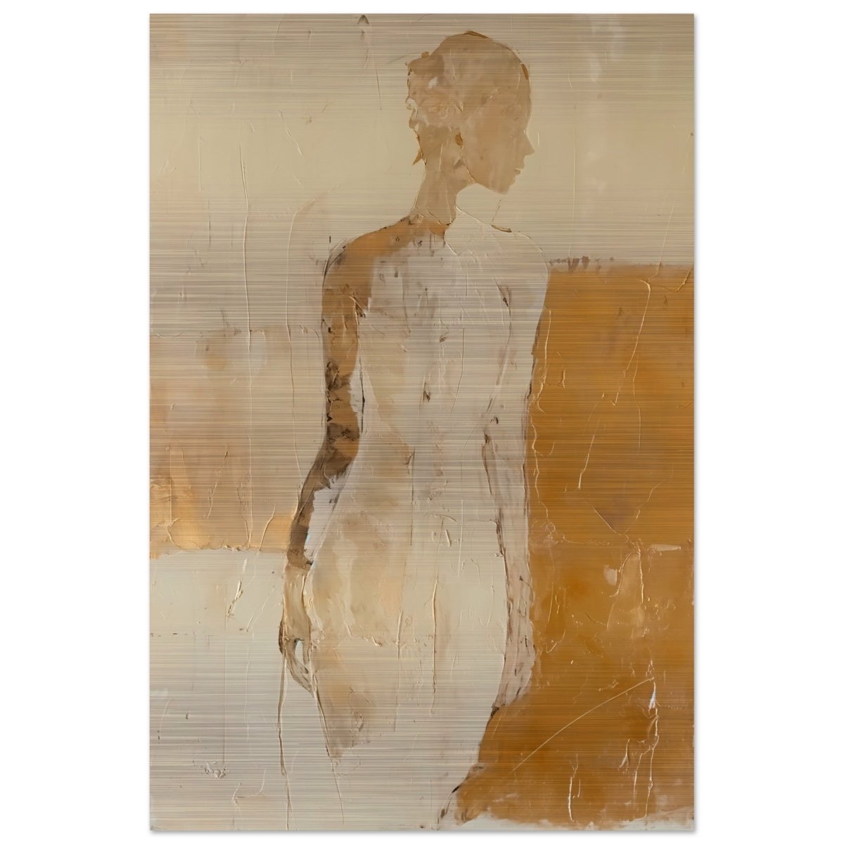 Da Vinci Abstract Art Wall art print | Abstract Expressionism - Brushed Aluminum Print - 60x90 cm / 24x36″ - 