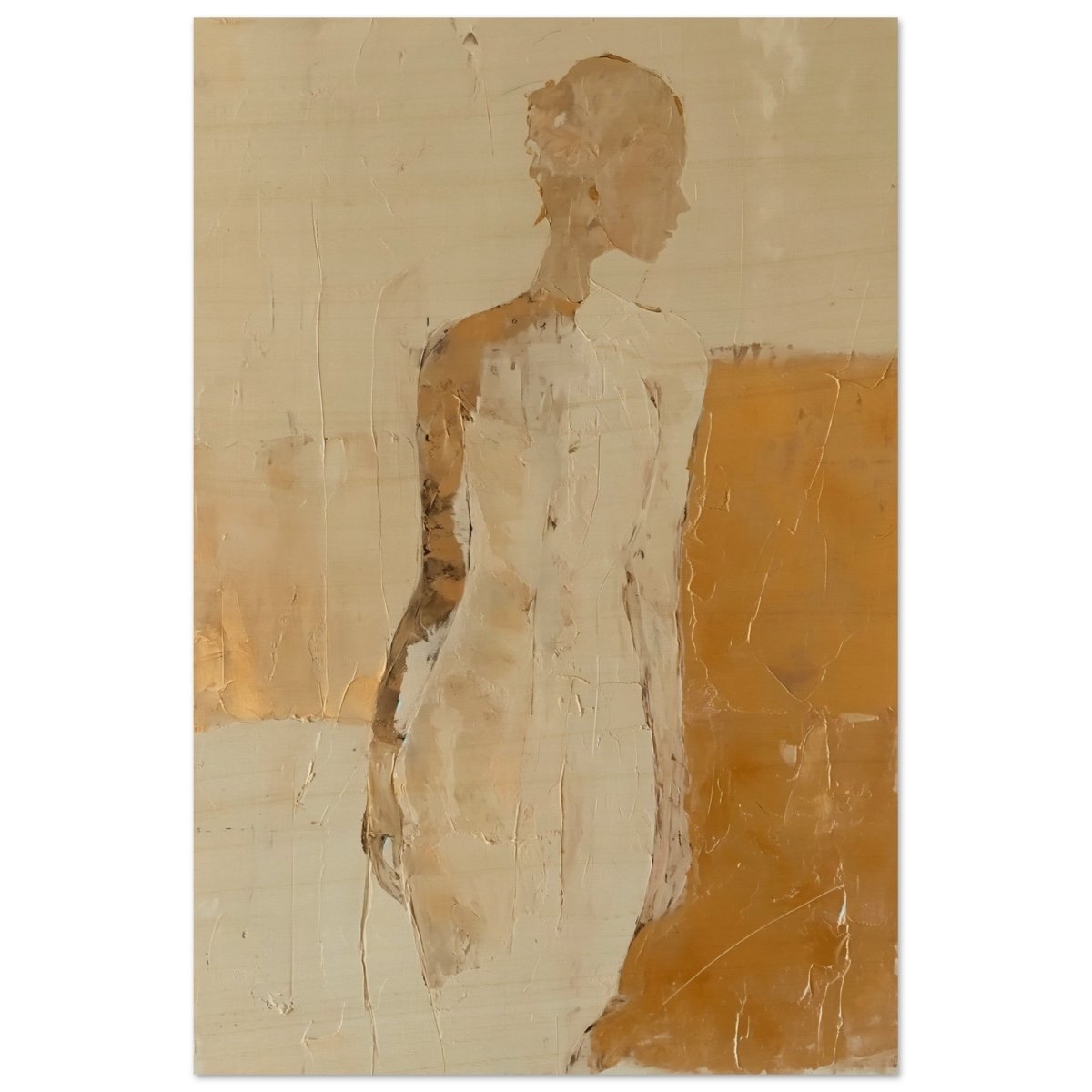 Da Vinci Abstract Art Wall art print | Abstract Expressionism - Wood Prints - 30x45 cm / 12x18″ - 