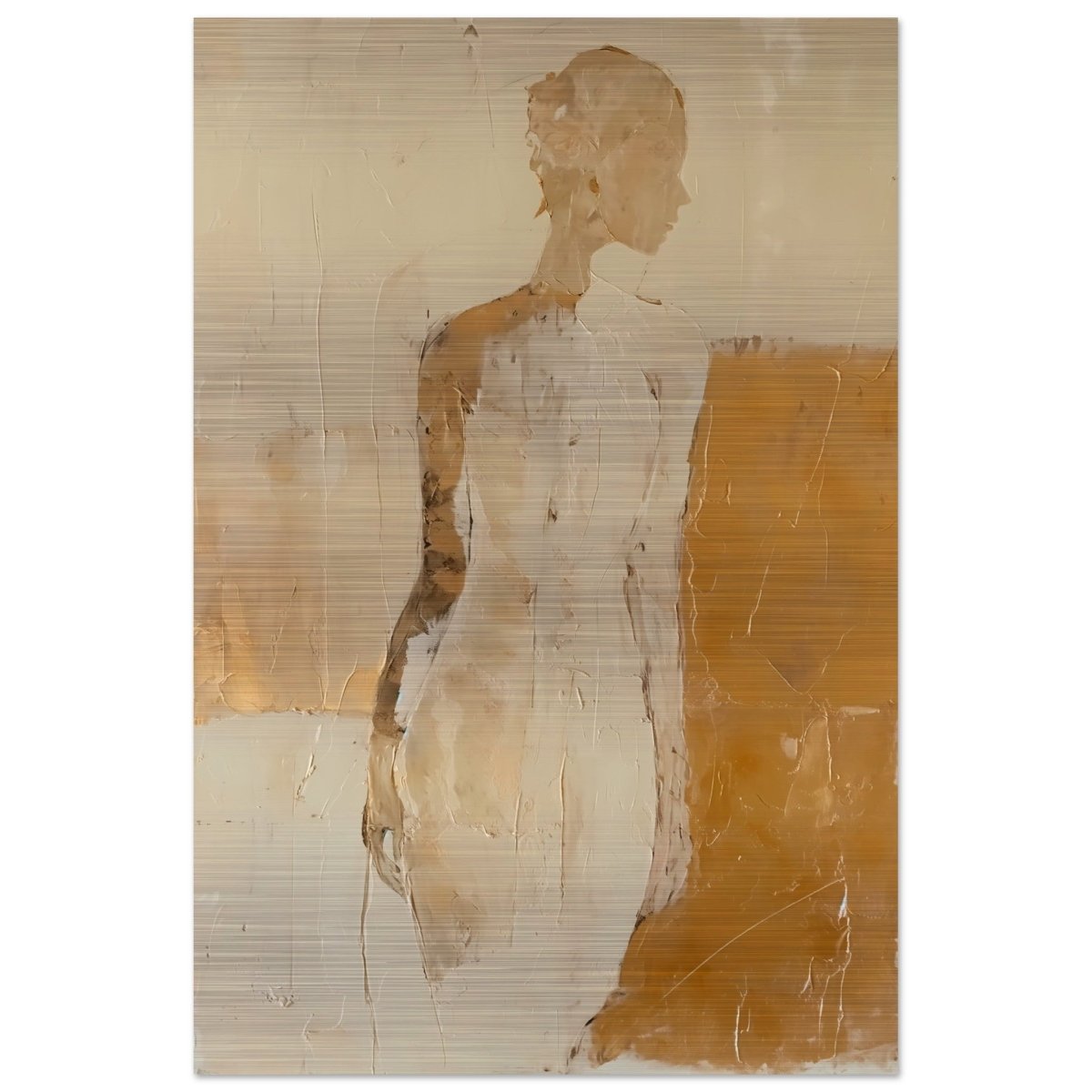 Da Vinci Abstract Art Wall art print | Abstract Expressionism - Brushed Aluminum Print - 40x60 cm / 16x24″ - 