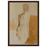Da Vinci Abstract Art Wall art print | Abstract Expressionism - Framed Canvas - 50x75 cm / 20x30″ - Dark wood frame