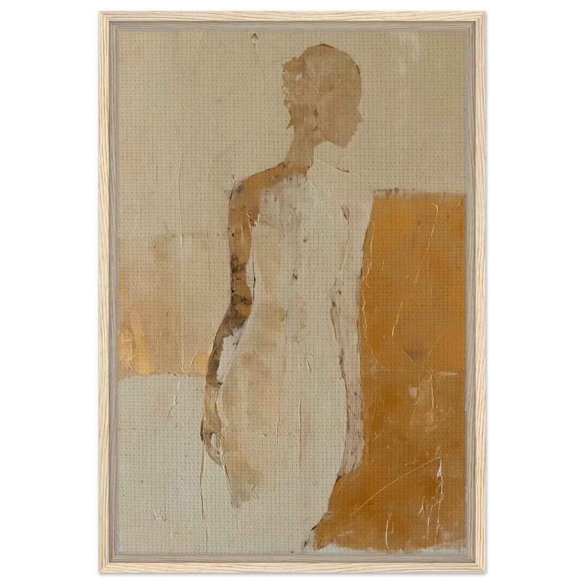 Da Vinci Abstract Art Wall art print | Abstract Expressionism - Framed Canvas - 50x75 cm / 20x30″ - Wood frame