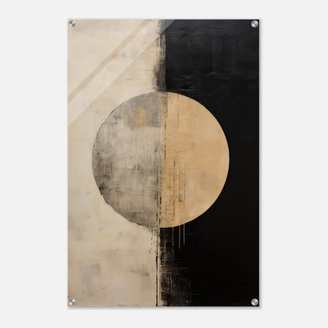 Da Vinci Abstract Art Wall art print | Abstract | Half Moon - Acrylic Print - 60x90 cm / 24x36″ - 