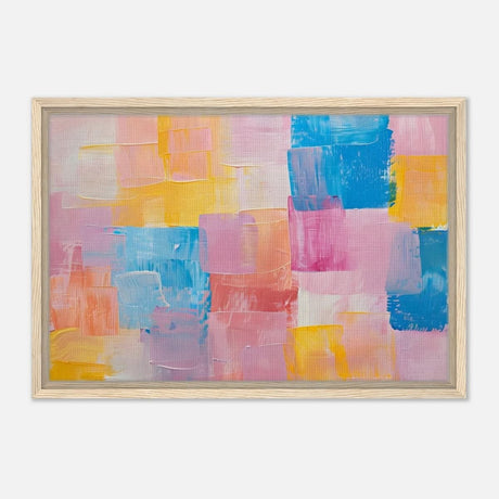 Da Vinci Abstract Art Wall art print | Abstract - Framed Canvas - 40x60 cm / 16x24″ - Wood frame